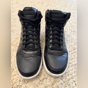 Adidas Hoops Black High-Top Sneakers (Women’s)